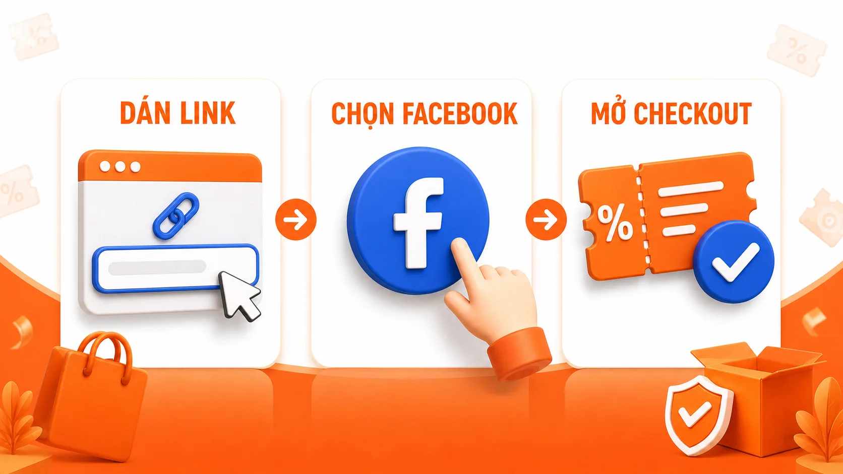 Minh họa dán link và chọn nguồn Facebook trên sansale.org