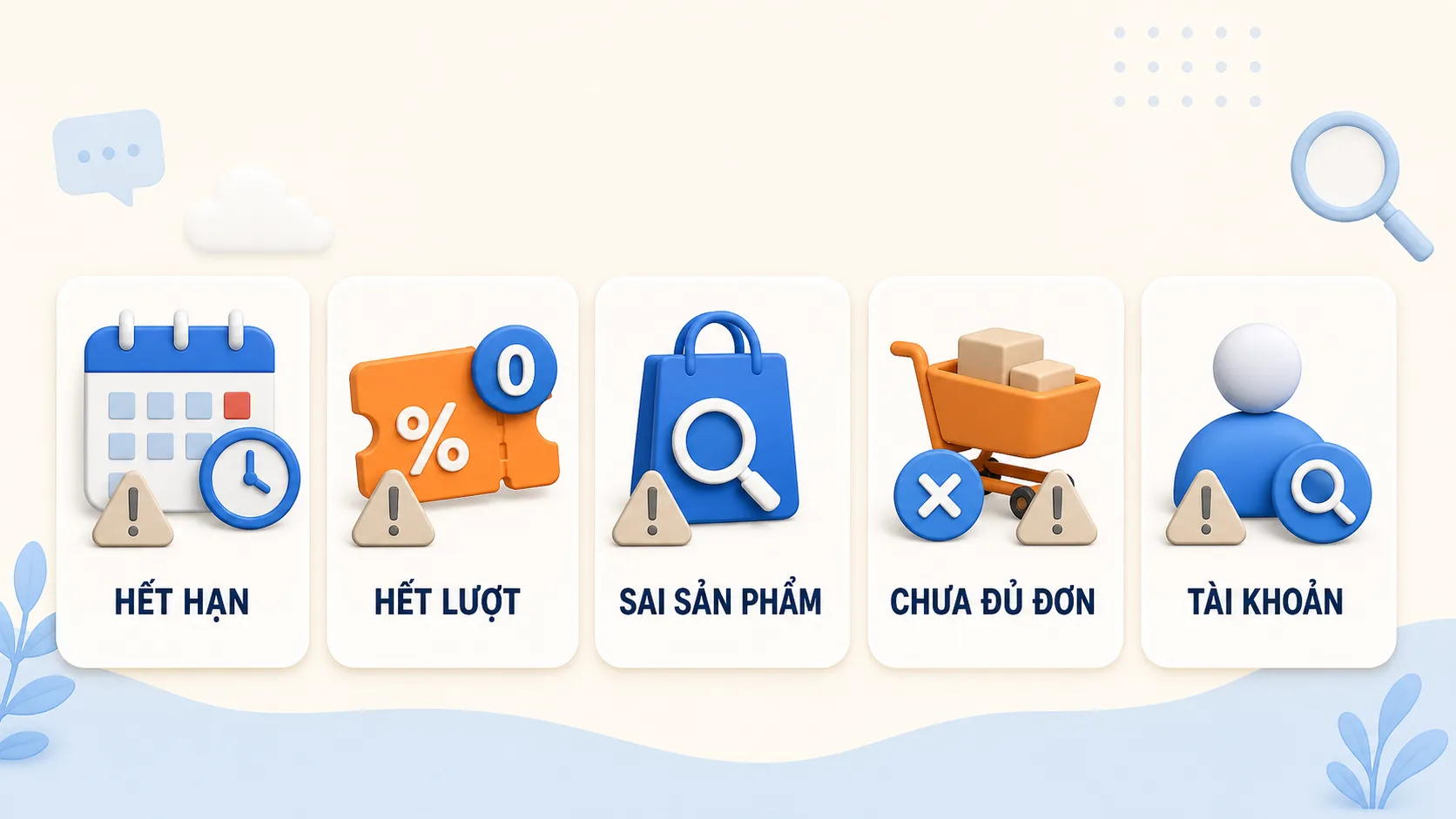 Minh họa xử lý các lỗi thường gặp khi voucher Facebook không hiện