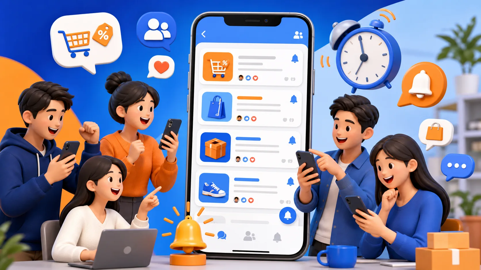 Minh họa lợi ích nhận thông báo mã trong nhóm Zalo săn sale Shopee
