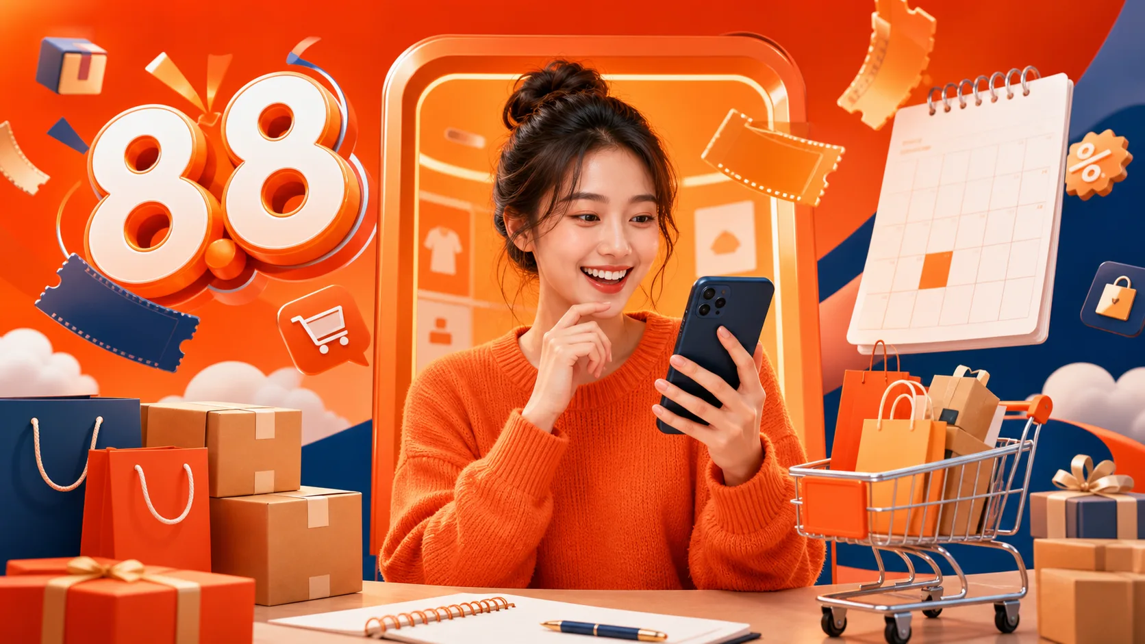 Hướng dẫn săn sale Shopee 8.8 2026 bằng cách chuẩn bị giỏ hàng và lấy mã trên sansale.org